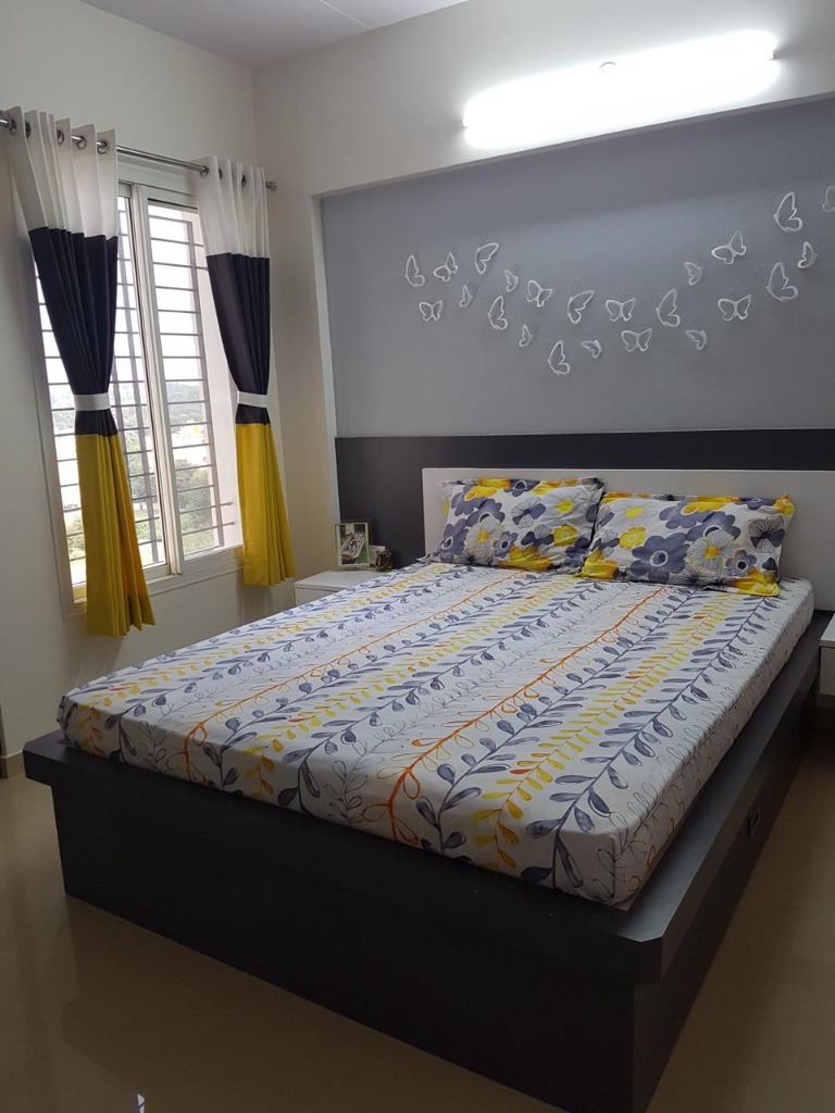 Modern Butterfly Accent Bedroom